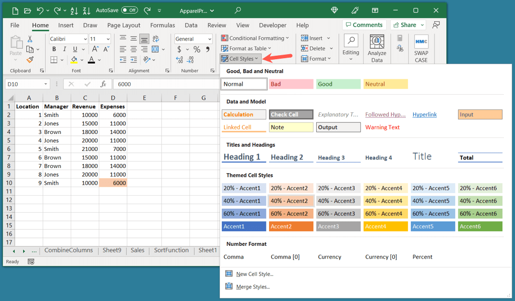 How To Highlight Cells And Text In Microsoft Excel 0712