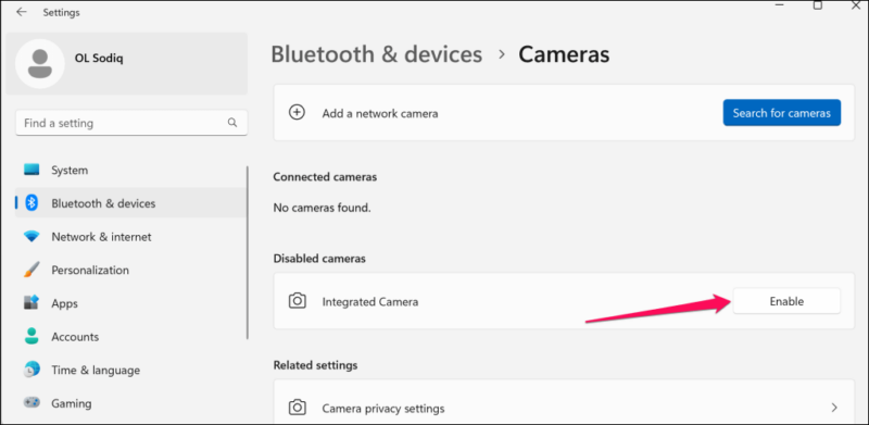 surface pro 7 camera not working windows 11