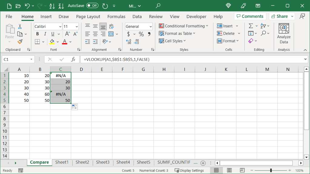 How to Compare Two Columns in Microsoft Excel - 69