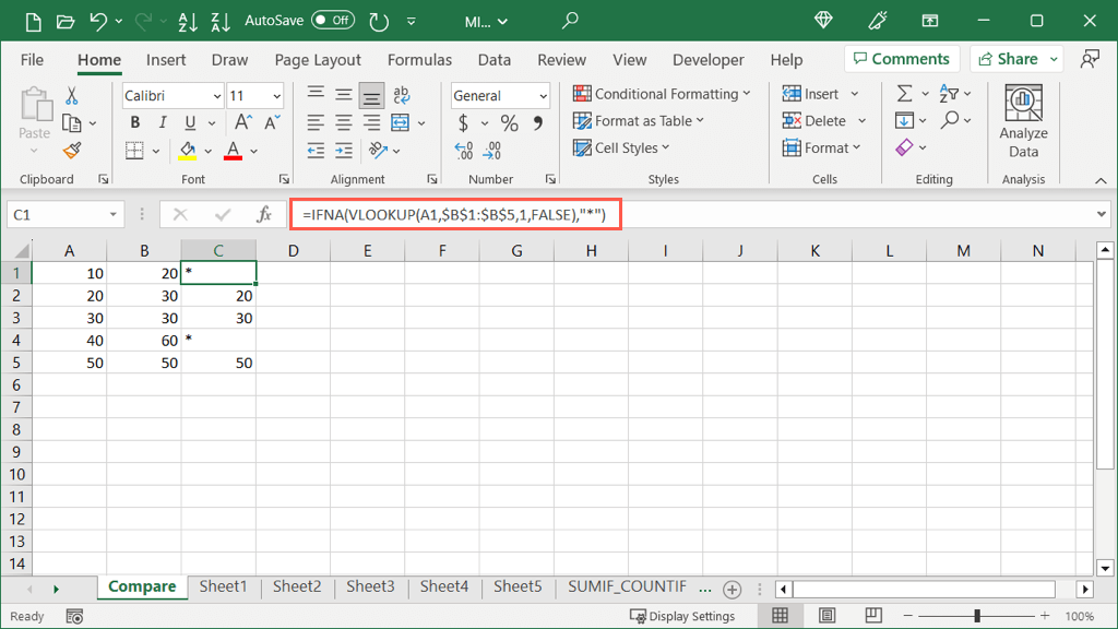 How to Compare Two Columns in Microsoft Excel - 59