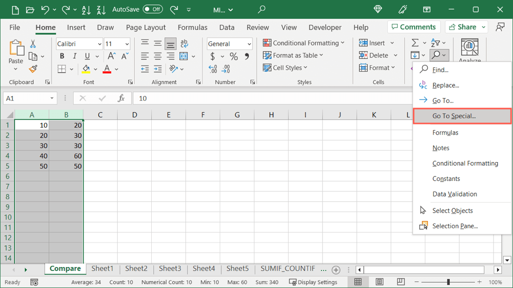 How to Compare Two Columns in Microsoft Excel - 82