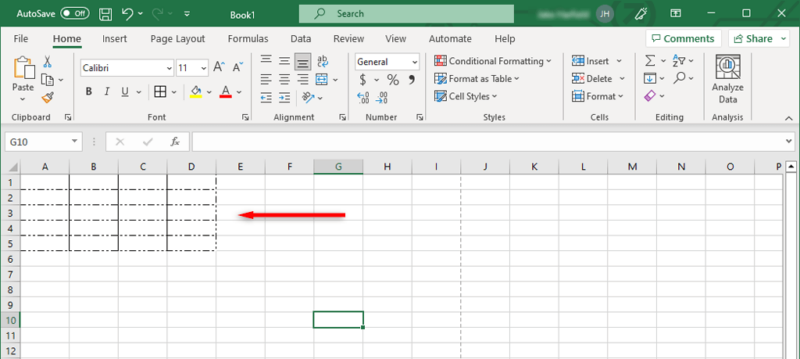 How To Get Rid Of Dotted Lines In Microsoft Excel 9394