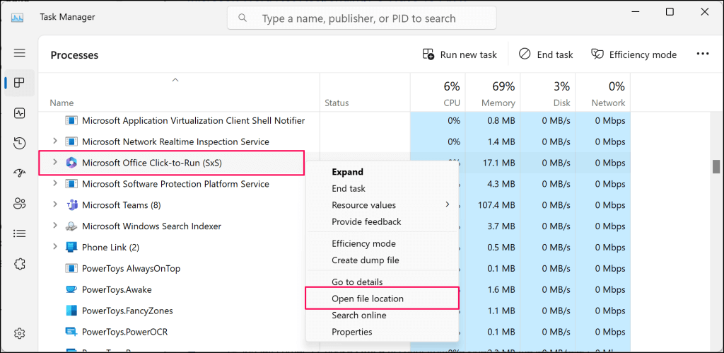 How to Reduce Microsoft Office Click-to-Run High CPU Usage image 3