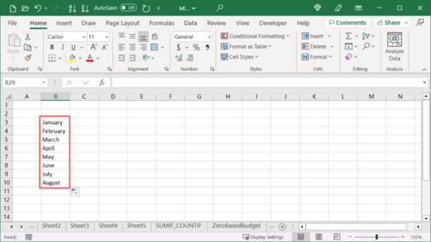 How to Autofill in Microsoft Excel