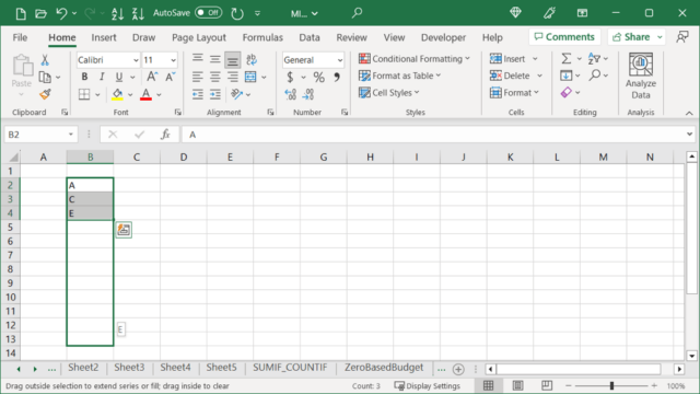 How to Autofill in Microsoft Excel