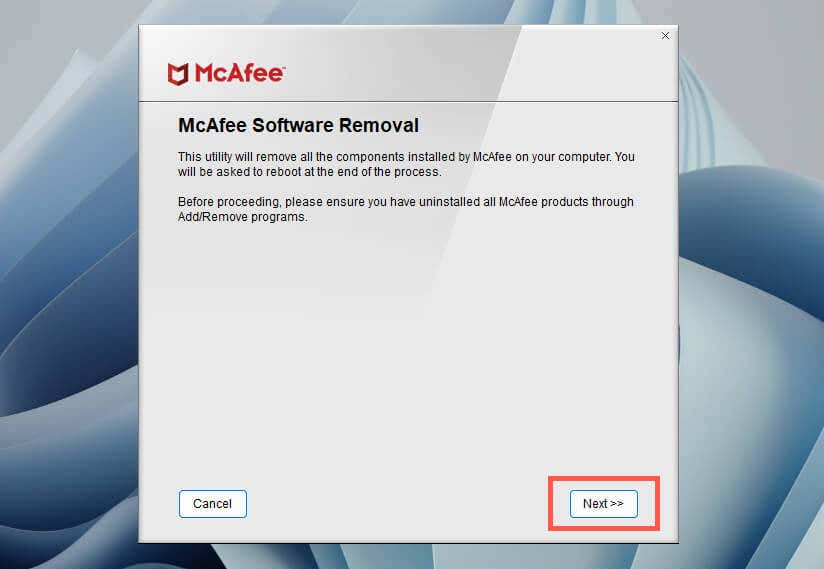 How to Completely Uninstall and Remove McAfee From Windows 11 image 9