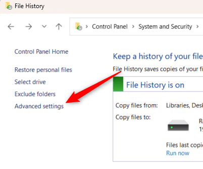 How to Enable and Use “File History” in Windows image 11