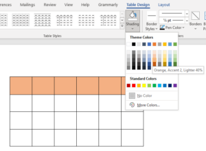 How To Make And Customize A Table In Microsoft Word