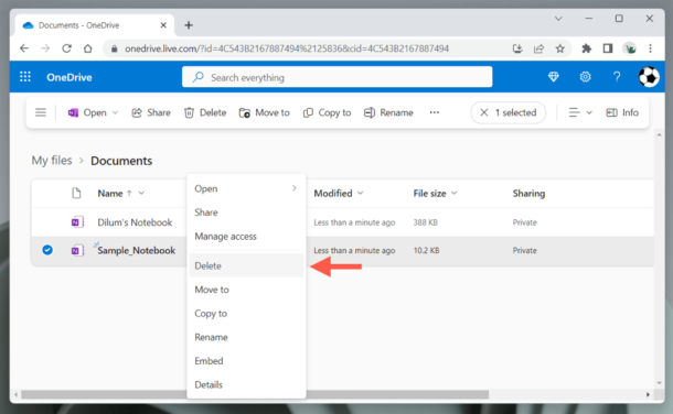 How to Delete a Notebook in Microsoft OneNote