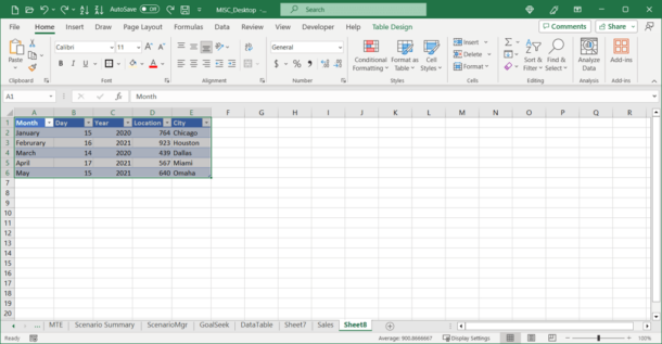 How to Delete or Remove a Table in Microsoft Excel