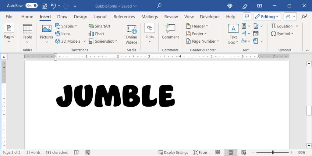 How Do I Make Bubble Letters On Microsoft Word