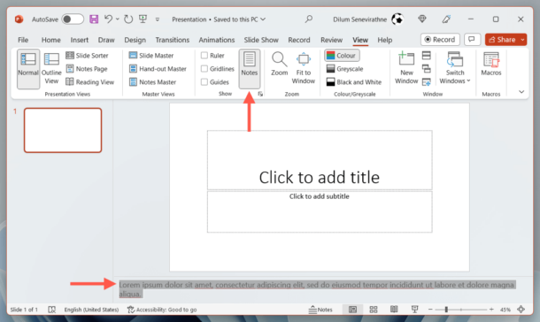 How to Remove Notes From PowerPoint Slides