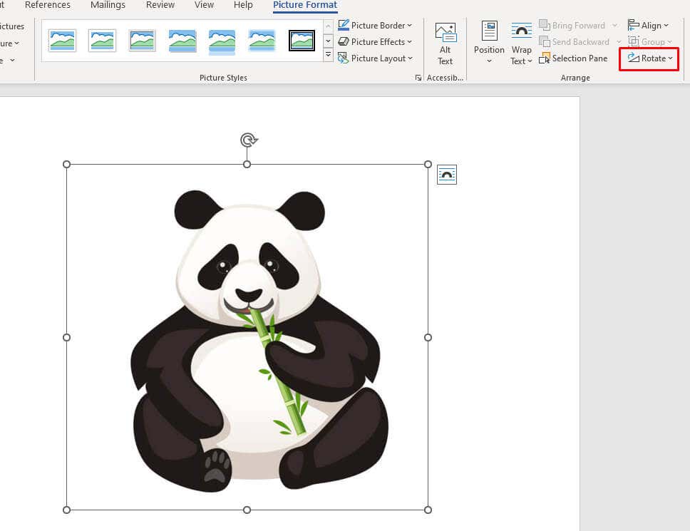 How to Rotate a Picture in Microsoft Word