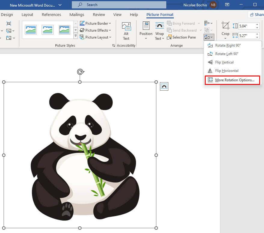 How to Rotate a Picture in Microsoft Word image 8