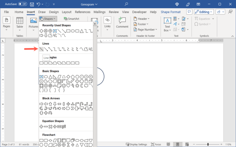 How to Make a Genogram in Microsoft Word