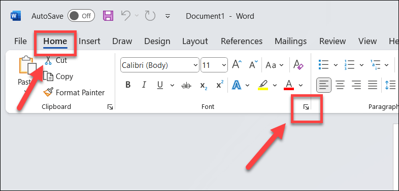 microsoft word word count section