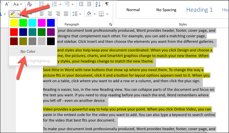 How to Highlight and Remove Highlights in Word Documents image 12