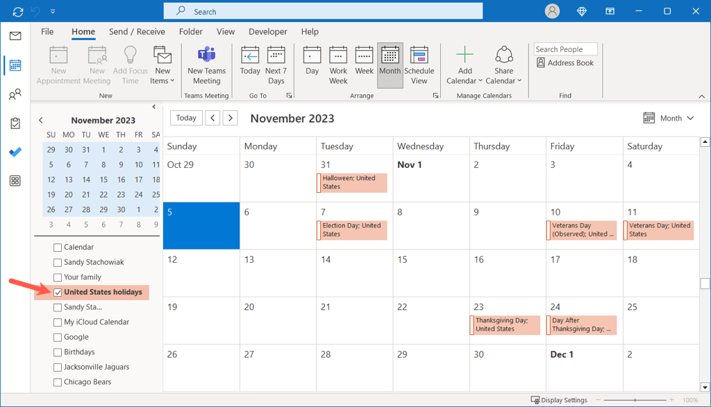 How to Add Holidays to Your Outlook Calendar image 3