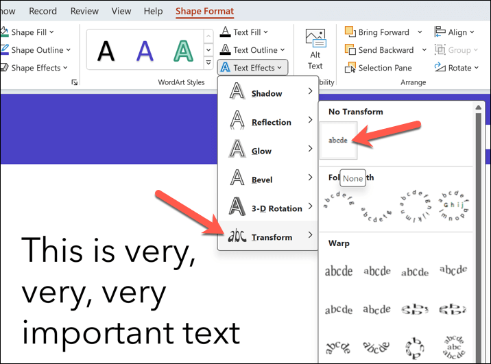 How to Curve Texts in Microsoft PowerPoint image 15