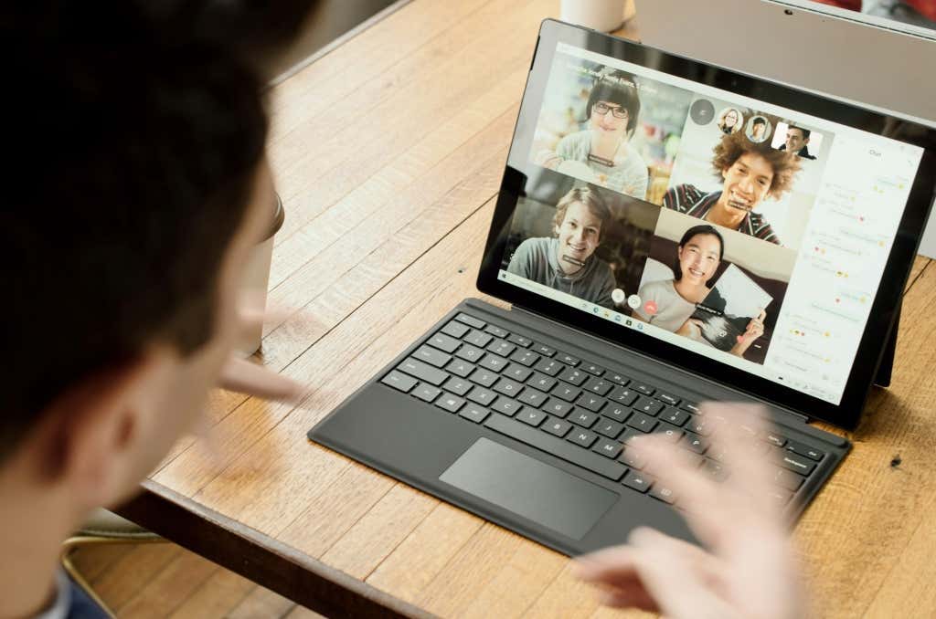Group video call on a Windows PC 