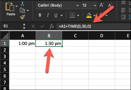 How to Add Minutes to Time in Microsoft Excel image 2