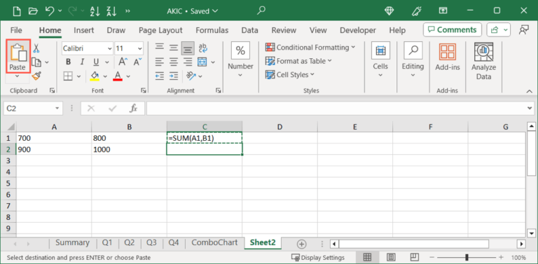 How to Copy and Paste Formulas in Microsoft Excel