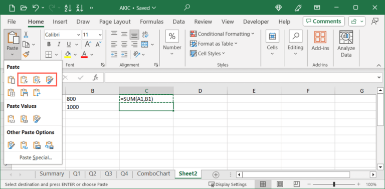 How to Copy and Paste Formulas in Microsoft Excel