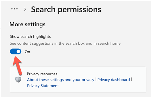 How to Enable or Turn Off Search Highlights in Windows 11 image 4