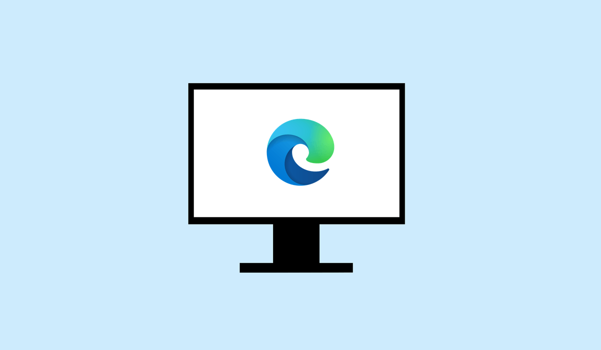 A computer monitor displaying a colorful logo, representing image.