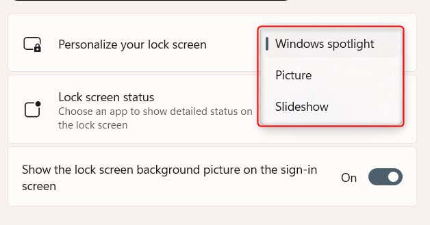 How to Enable or Disable Windows Spotlight on the Lock Screen image 4