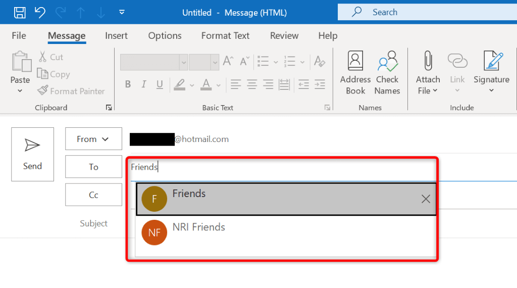 How to Make an Email Group in Microsoft Outlook image 11