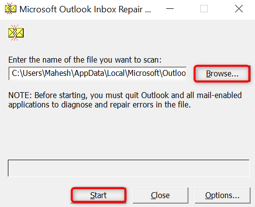 Top 6 Ways to Fix Outlook Error (0x8004010f) image 3