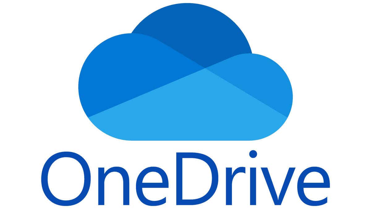 OneDrive cloud logo in blue, representing cloud storage image.