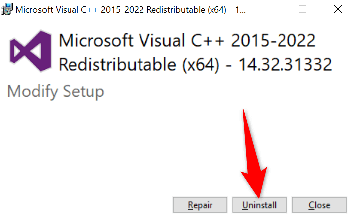 8 Ways to Fix a Microsoft Visual C++ Runtime Error on Windows image 11