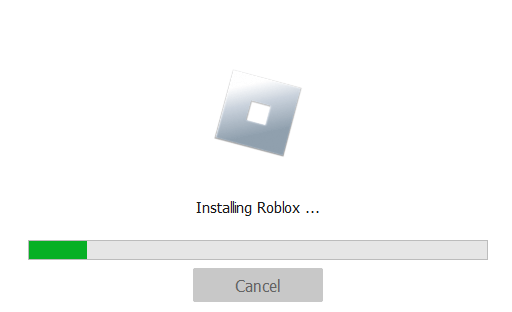 Installing Roblox message