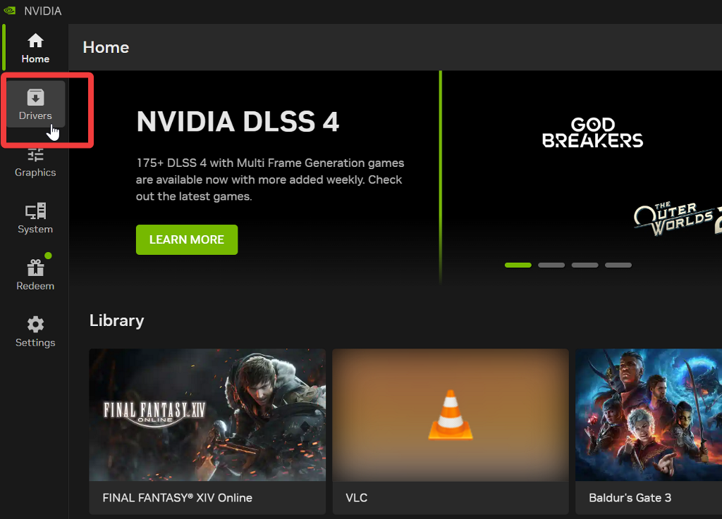 nvidia app drivers