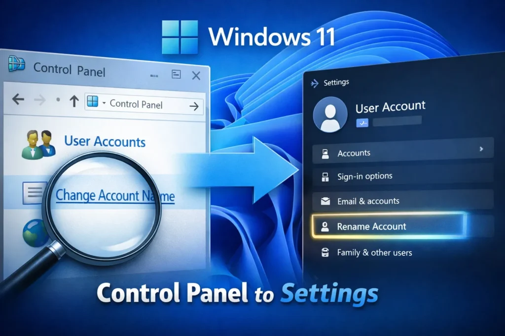Control-Panel-to-Settings-transition - Help Desk Geek How to Find Features Moved from Control Panel to Settings in Windows 11?