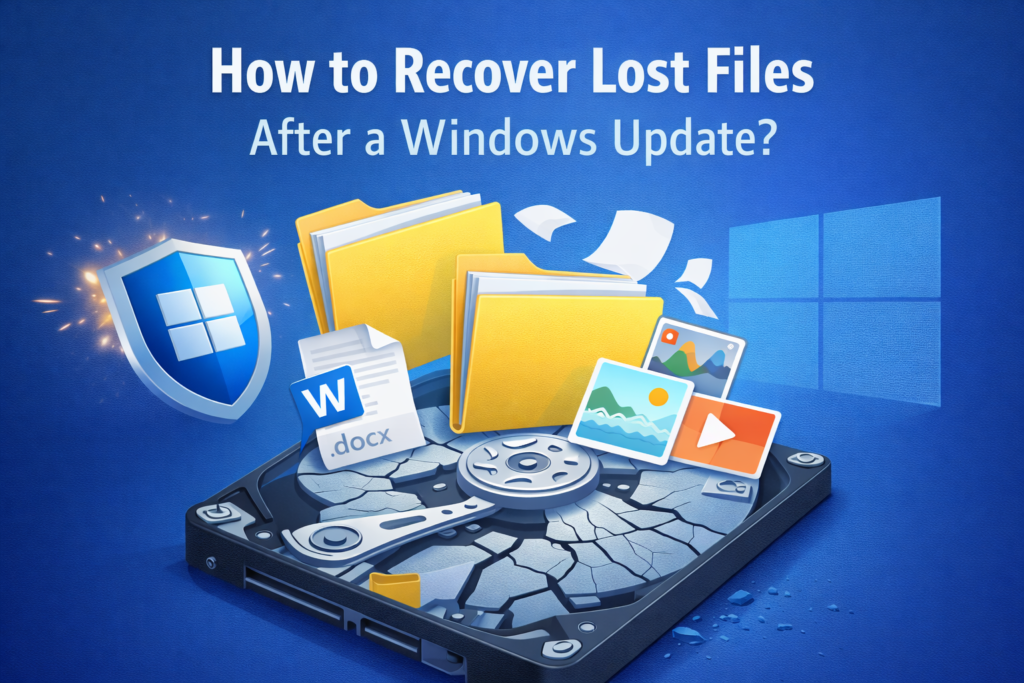 Recover lost files after an update