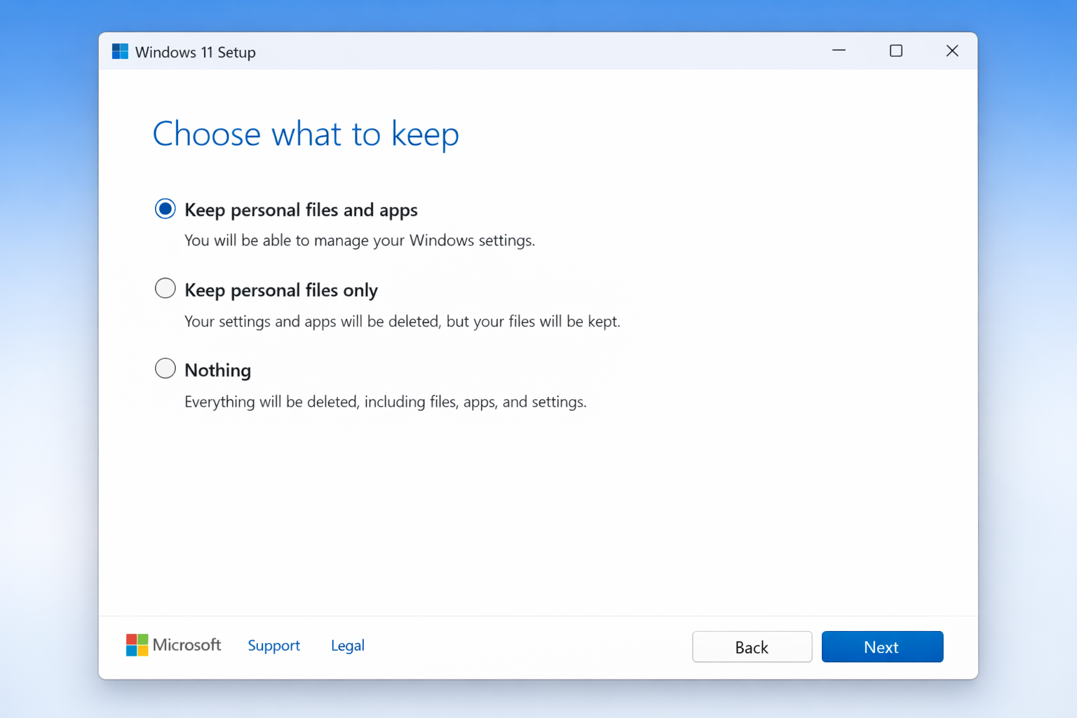 Windows 11 Setup showing 
