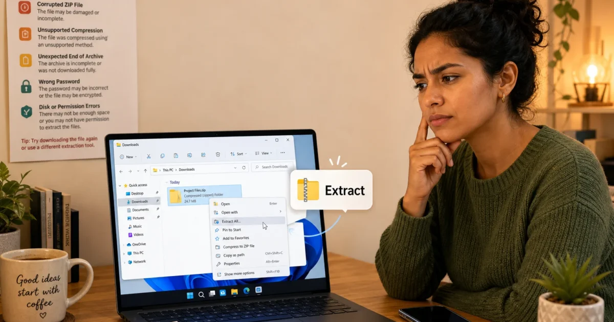 How to Extract ZIP Files in Windows 11 and Windows 10