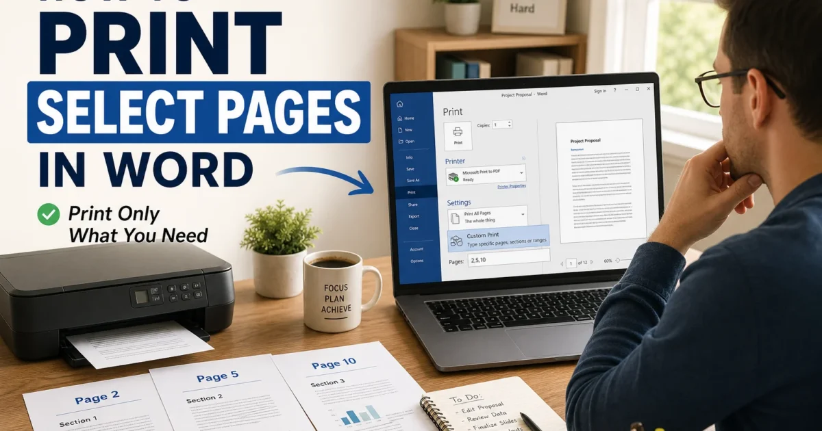 How to Print Specific Pages in Microsoft Word (Windows, Mac, and Web)