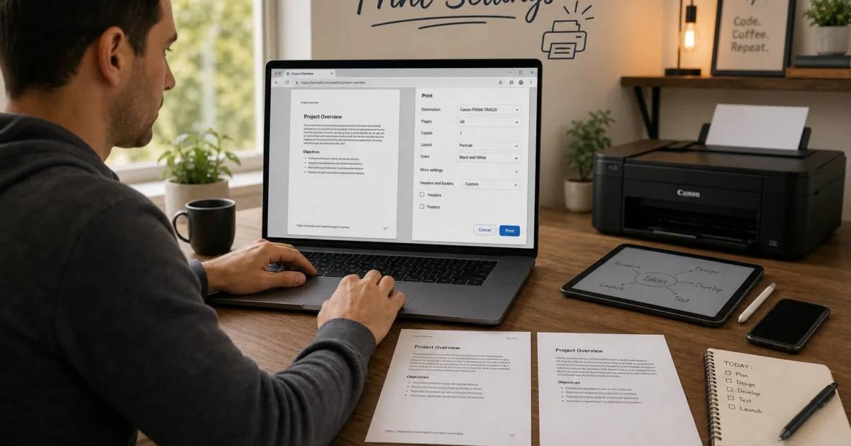 How to Remove Headers and Footers When Printing Web Pages