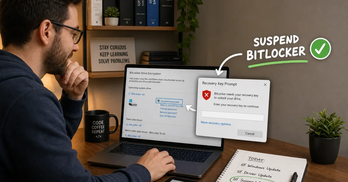 How to Turn Off BitLocker Before a Windows Update in 2026