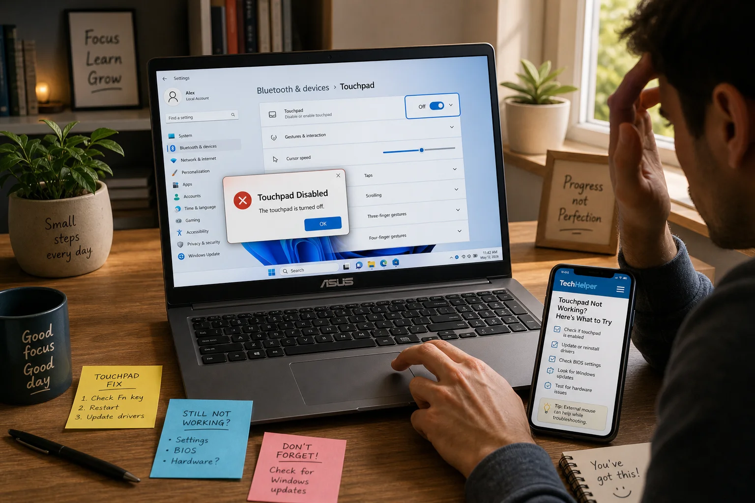 ASUS Laptop Touchpad Not Working in Windows 11: 8 Ways to Fix It