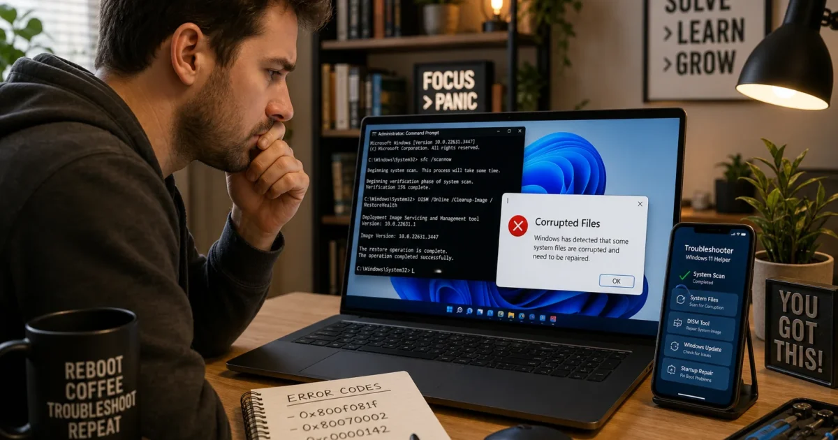How to Fix Corrupted Files in Windows 11 With SFC and DISM