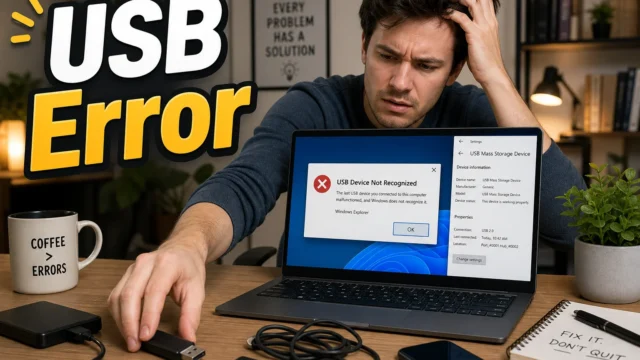 How to Fix “USB Device Not Recognized” in Windows 11