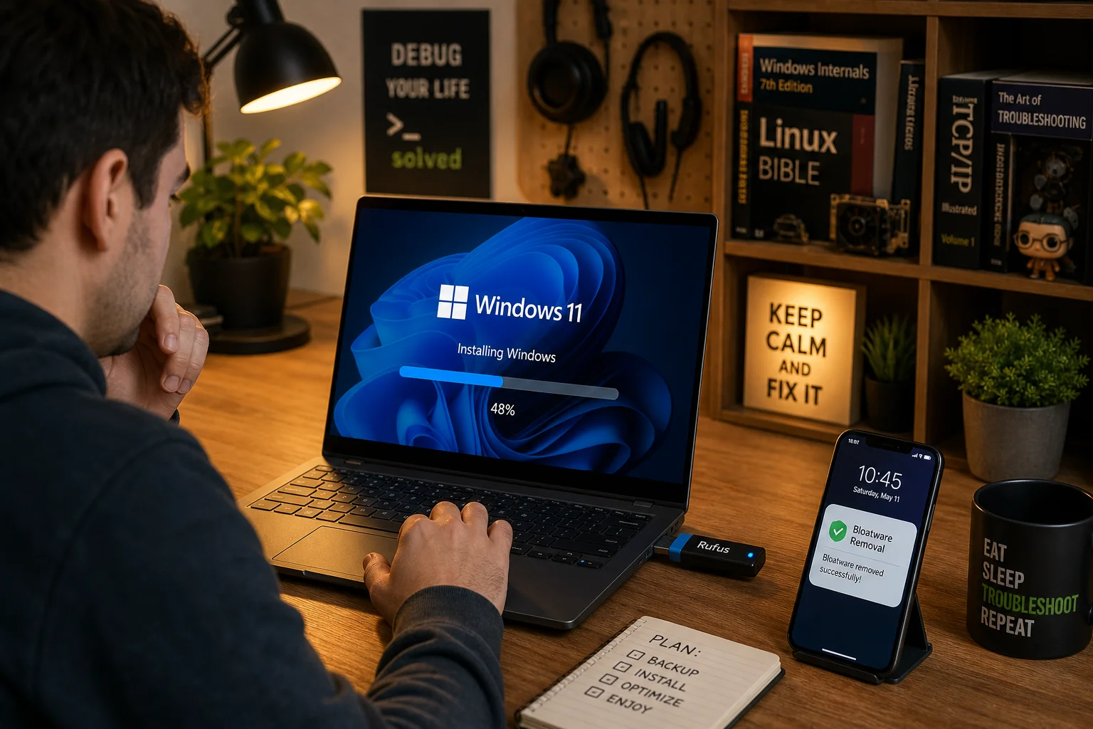 How to Install Windows 11 Without Bloatware Using Rufus