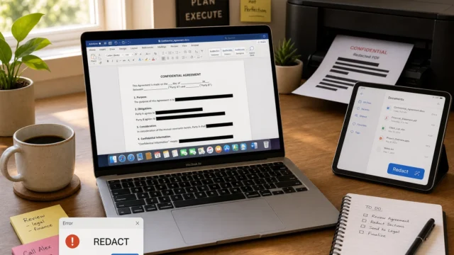 How to Redact Sensitive Information in Word and PDF Documents on Mac