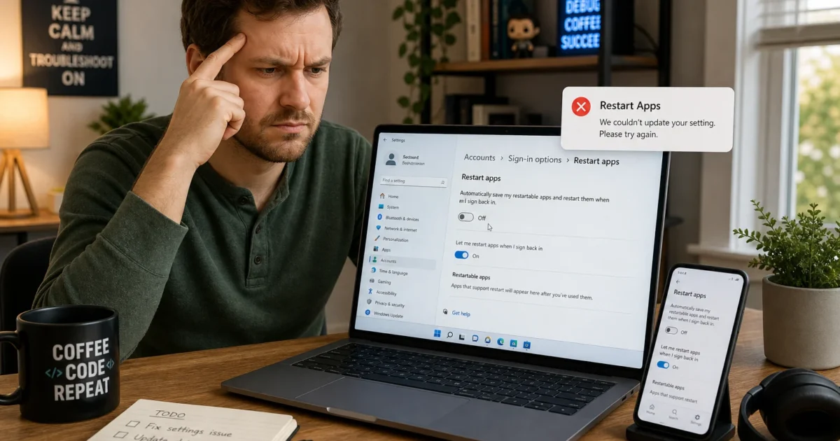 How to Stop Windows 11 From Reopening Apps After Restart
