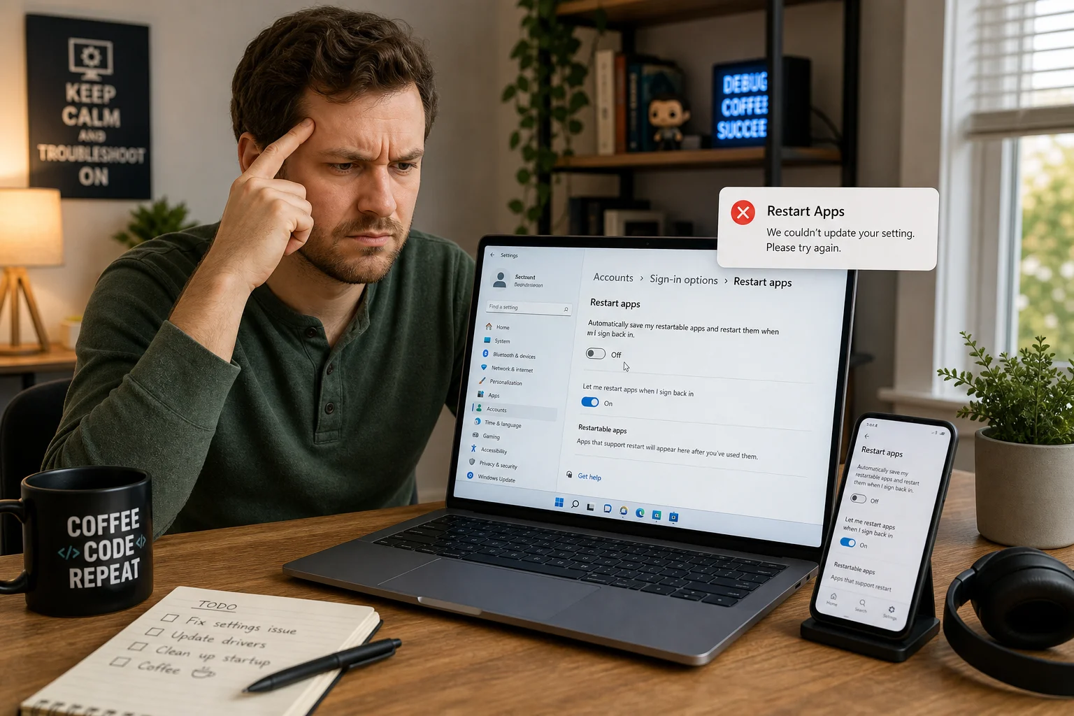 How to Stop Windows 11 From Reopening Apps After Restart